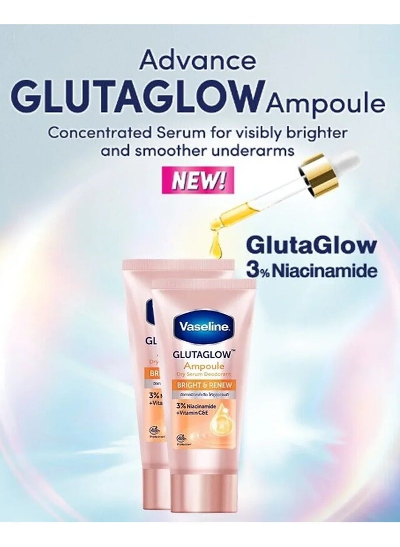 Vaseline Glutaglow Ampoule Dry Serum Deodorant Bright & Renew 45ml - Image 2