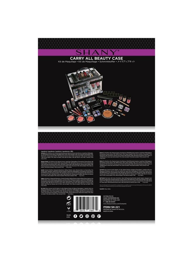 Shany Carry All Trunk Makeup Set (Eye Shadow Palette;Blushes;Powder;Nail Polish And More)  - Image 4
