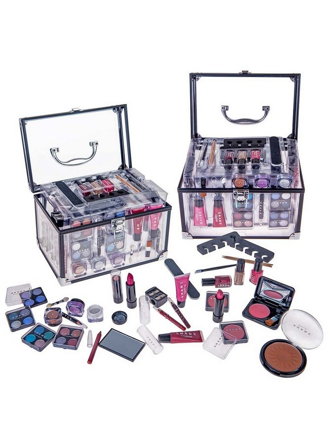 Shany Carry All Trunk Makeup Set (Eye Shadow Palette;Blushes;Powder;Nail Polish And More)  - Image 3