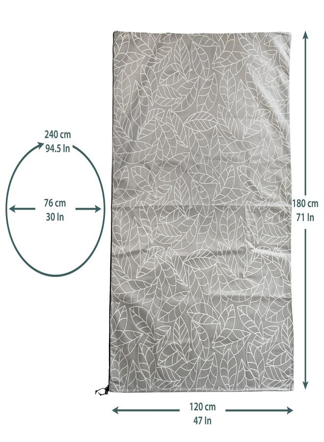 UB-STORE Plant Covers Freeze Protection 47"x71" in 2 Pack | Brown Winter Frost Blankets for Outdoor Plants | Reusable Garden Cover Bags with Zipper Drawstring | Cold Weather Shrub Protection Cloth - Image 4