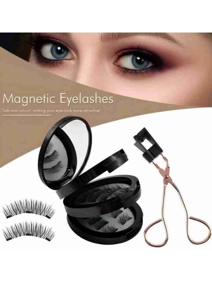 EVEREEN Magnetic Eyelashes Without Eyeliner Reusable Dual Magnetic Lashes With 16 Pair Looking Natural No Glue 3D False Eyelashes Kit - Image 2