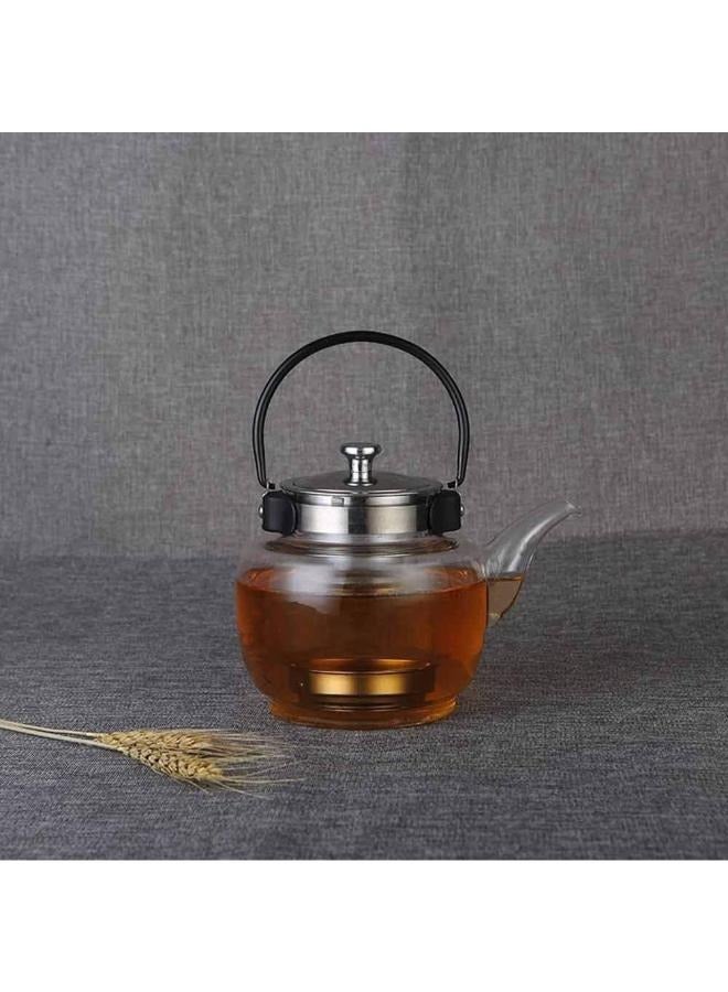 1200ml Teapot Kettle with Lid Removable Stainless Steel Infuser and Handle, Stove top Safe Tea Maker for Blooming and Loose Leaf TC-1201 - Image 5
