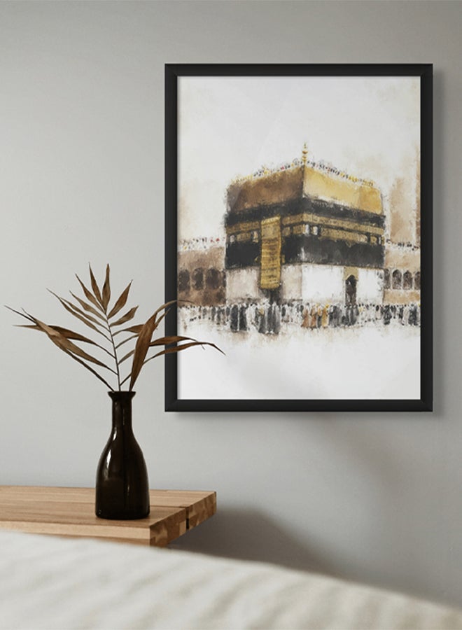 آرت دیکور  ديكور فني مؤطر جدار الفن الإسلامي من Kabah Holy Kabaah اللوحة الجميلة الفن جدار ديكور لغرفة المعيشة غرفة نوم غرفة الطعام مكتب الهدايا  - Image 2