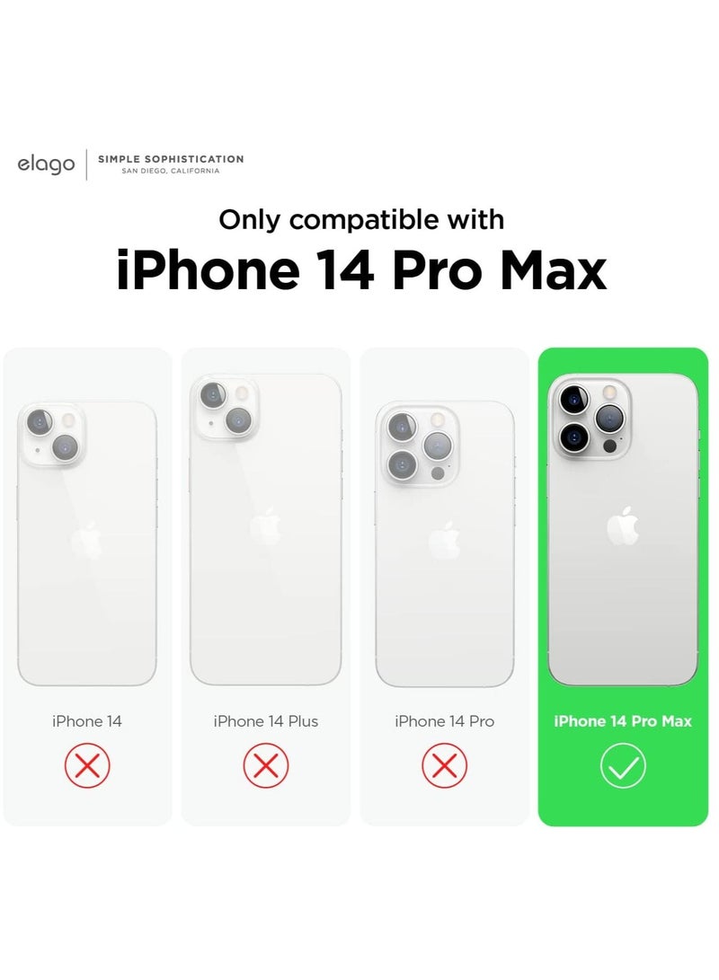 Silicone for iPhone 14 Pro MAX case cover Shockproof compatible with MagSafe - Lovely Pink - Image 2