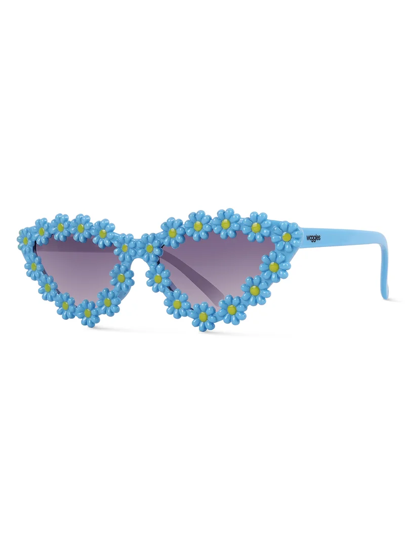ووجلز Stylish Blue Polarized Cateye Kids Sunglasses