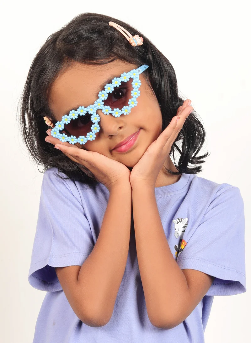 Woggles Stylish Blue Polarized Cateye Kids Sunglasses
