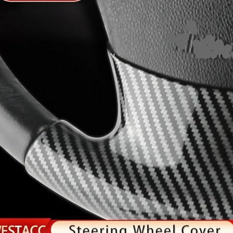 Wivplex Carbon Fiber Steering Wheel Cover Trim for BMW - Image 2