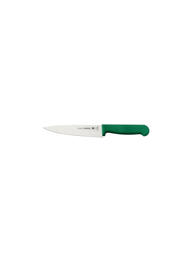 TRAMONTINA Professional Meat Knife – 6-Inch Stainless Steel Blade with Green Textured Polypropylene Handle – Precision Kitchen Tool - Image 1