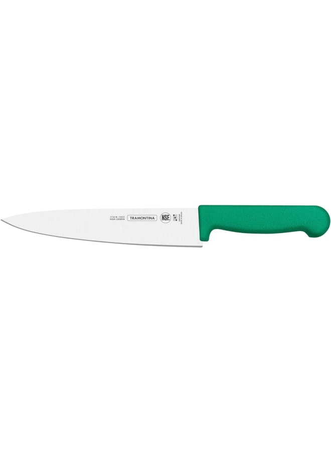 TRAMONTINA Professional Meat Knife – 6-Inch Stainless Steel Blade with Green Textured Polypropylene Handle – Precision Kitchen Tool - Image 2