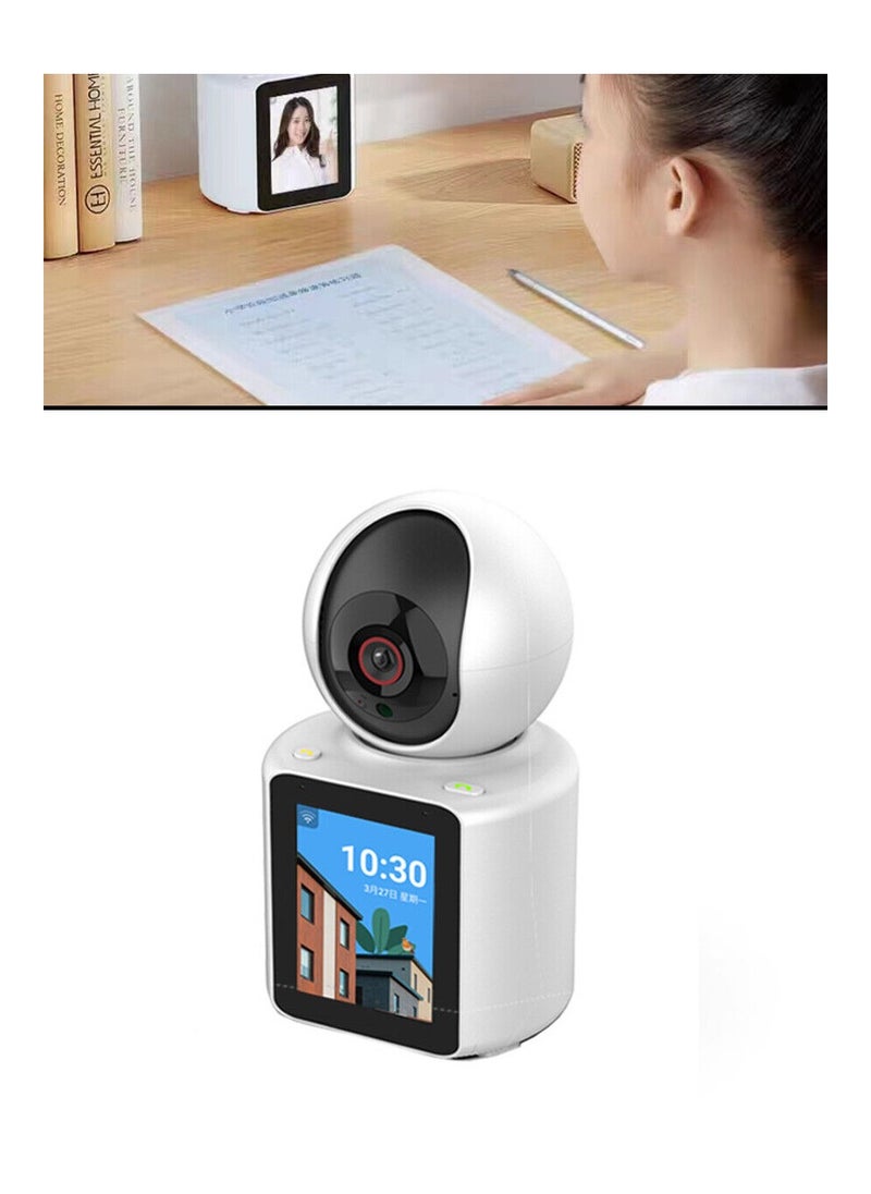 Wireless 1080P IP Camera with WiFi Connectivity, Infrared Night Vision, Two-Way Video Call, and Smart Home Integration for monitoring.