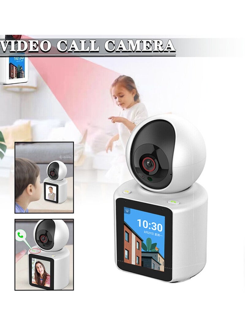 Wireless 1080P IP Camera with WiFi Connectivity, Infrared Night Vision, Two-Way Video Call, and Smart Home Integration for monitoring.