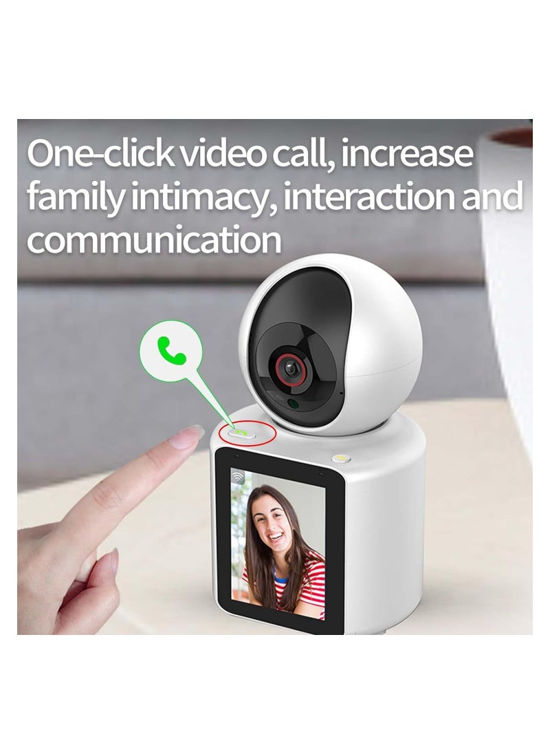 Wireless 1080P IP Camera with WiFi Connectivity, Infrared Night Vision, Two-Way Video Call, and Smart Home Integration for monitoring.