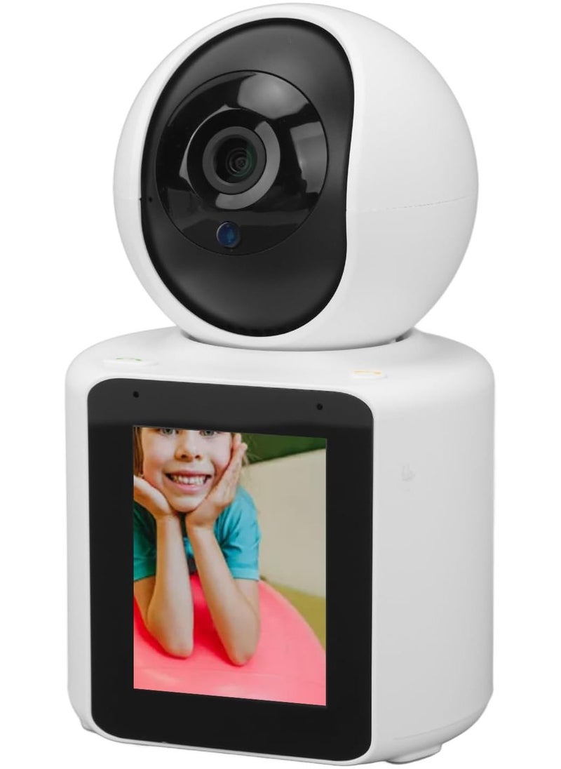 Wireless 1080P IP Camera with WiFi Connectivity, Infrared Night Vision, Two-Way Video Call, and Smart Home Integration for monitoring.