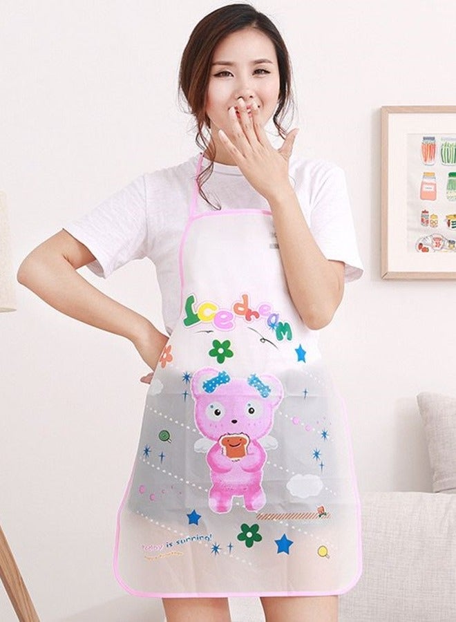 مريلة مطبخ مضادة للماء والزيت بطبعة صورة دمية دب - Image 2