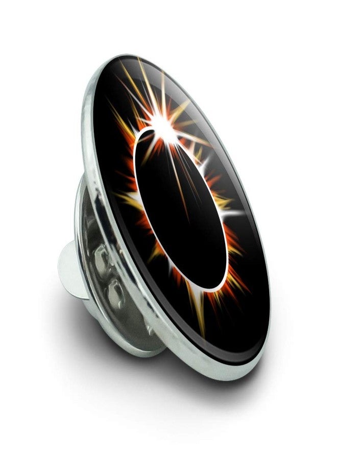 GRAPHICS & MORE Total Solar Eclipse Painted Metal 0.75" Lapel Hat Pin Tie Tack Pinback - Image 2