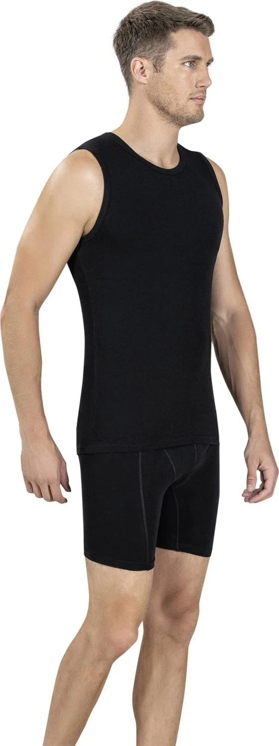 Jiber Men's Zero Collar Zero Sleeve Cotton Undershirt 114 - 3 Pieces