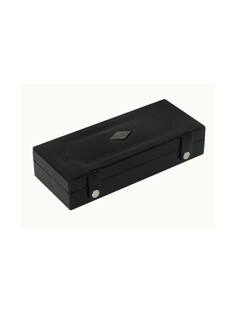 LAVERI LEATHER Laveri Cufflink Storage Display Box with Ring Holder Showcase for Store Display, Jewelry Show & Home ~ Jewelry Tray Organizer  - Image 2