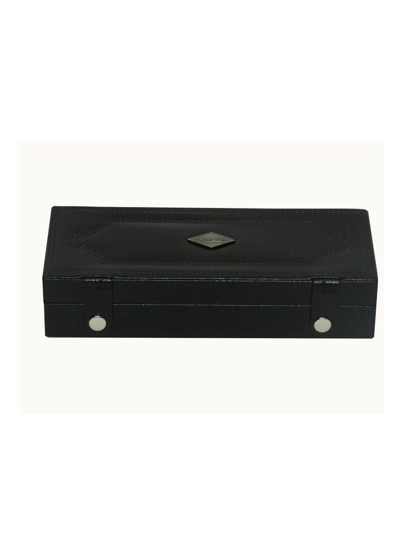 LAVERI LEATHER Laveri Cufflink Storage Display Box with Ring Holder Showcase for Store Display, Jewelry Show & Home ~ Jewelry Tray Organizer  - Image 5