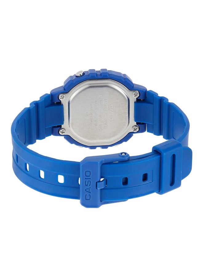 CASIO Men Illuminator Water Resistant Digital Watch LA-20WH-2A - 30 mm - Blue - Image 2