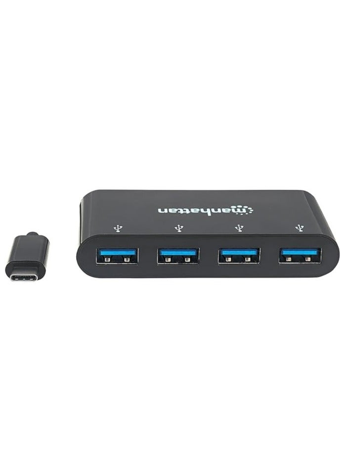 Manhattan 162746 USB 3.2 Gen 1 Type-C Hub 4 Type-A Ports Bus Power - Image 2