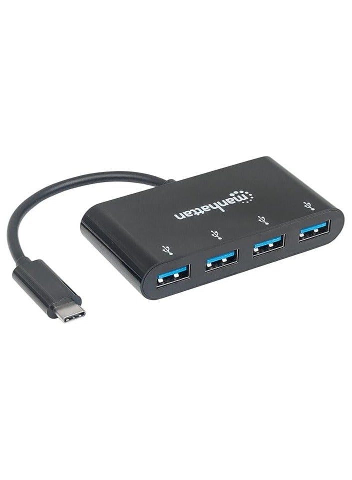 Manhattan 162746 USB 3.2 Gen 1 Type-C Hub 4 Type-A Ports Bus Power - Image 4