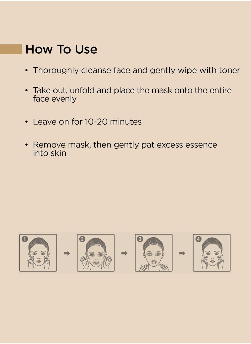 Banobagi - Super Collagen Vegan Mask 24K Gold Korean Skincare Face Mask for Firm Moisturized Skin with Hyaluronic Acid Facial Sheet Mask Skincare Pack of 3 - Image 1