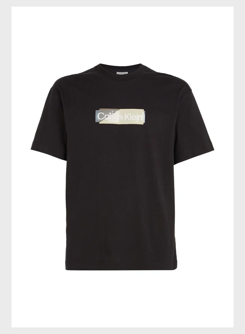 CALVIN KLEIN Logo Crew Neck T-Shirt