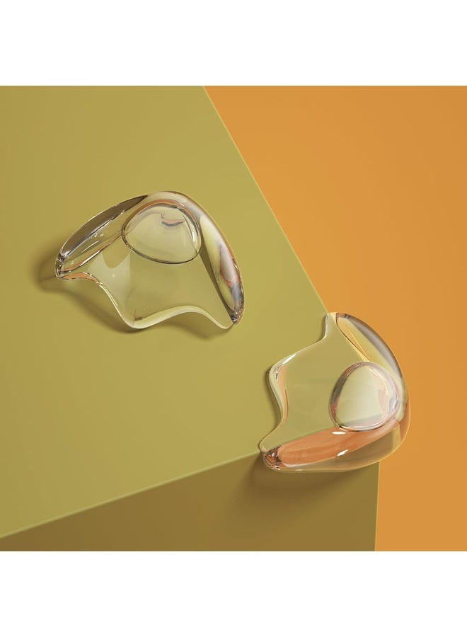 R for Rabbit Protector Plus Corner Cushion Guards for Baby Safety (8 Units) Kids Sharp Edge Furniture, Bed Safe Protector, Non-Toxic BPA Free for Child (Transparent) - Image 1