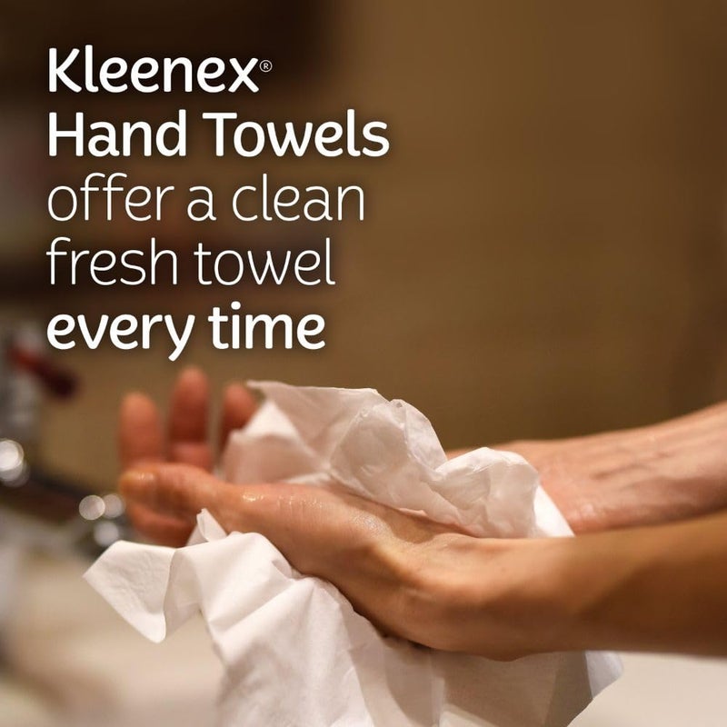 Kleenex Disposable Paper Hand Towels, 6 Boxes, 60 Tissues per Box (360 Total Tissues), Packaging May Vary - Image 4