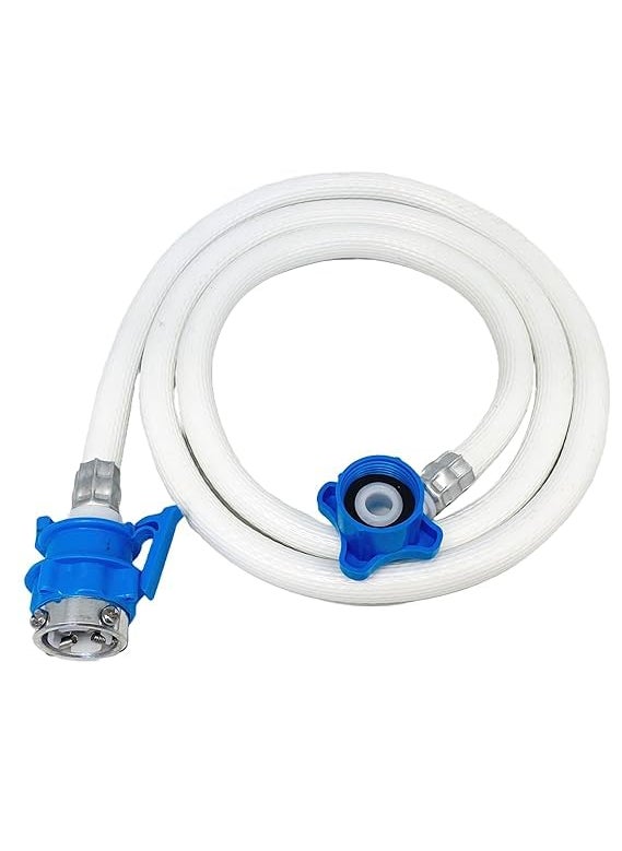 GIRIK - GIRIK 3 Meter Flexible PVC Washing Machine Inlet Hose water pipe Universal Water Inlet with Tap adaptor Connector for Top Front Load Fully Automatic - Image 1