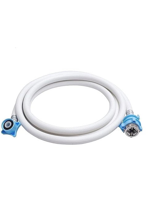 GIRIK 3 Meter Flexible PVC Washing Machine Inlet Hose water pipe Universal Water Inlet with Tap adaptor Connector for Top Front Load Fully Automatic