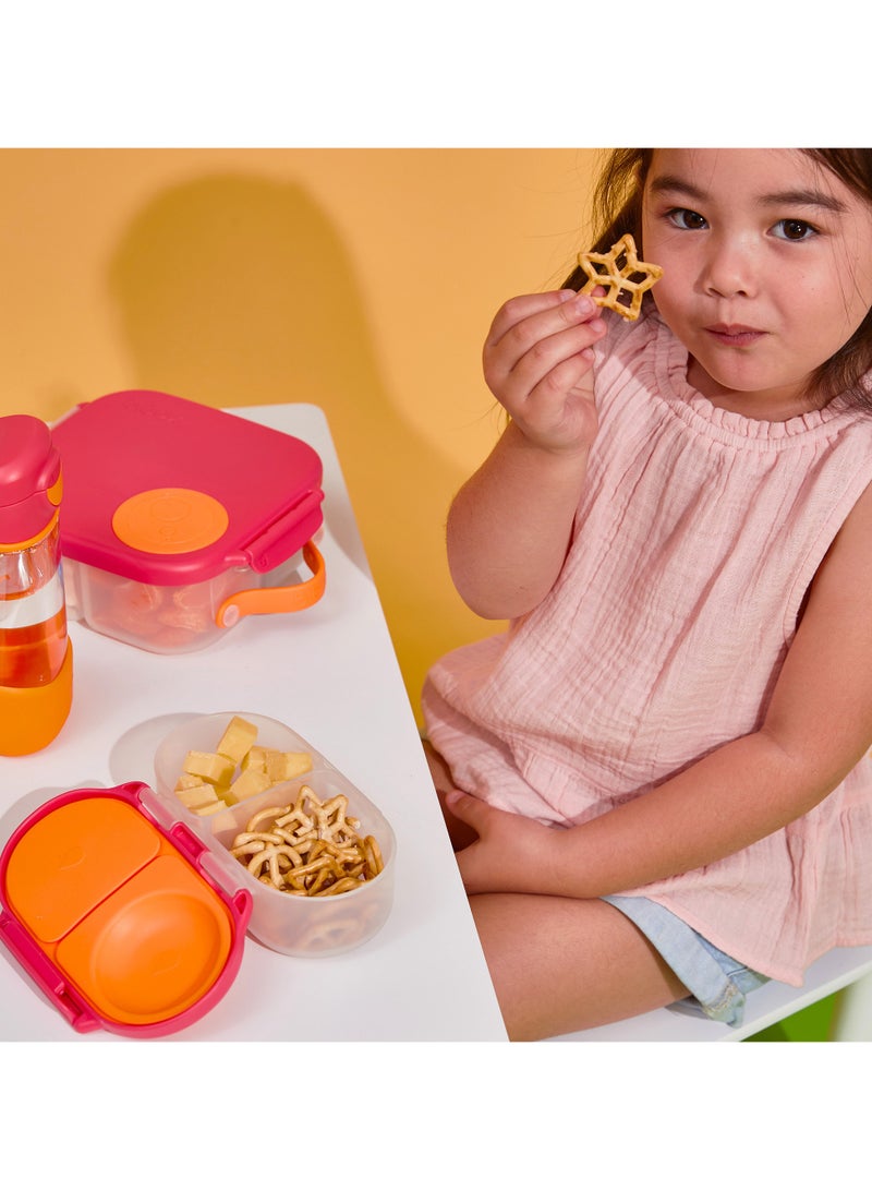 B.Box Snack Box with Flexi Whole Fruit Holder | Leakproof Compartments | 1¾ Cups (11.8 fl oz) | BPA Free | Easy Open Clip | For Kids & Toddlers-Ocean Breeze - Image 4
