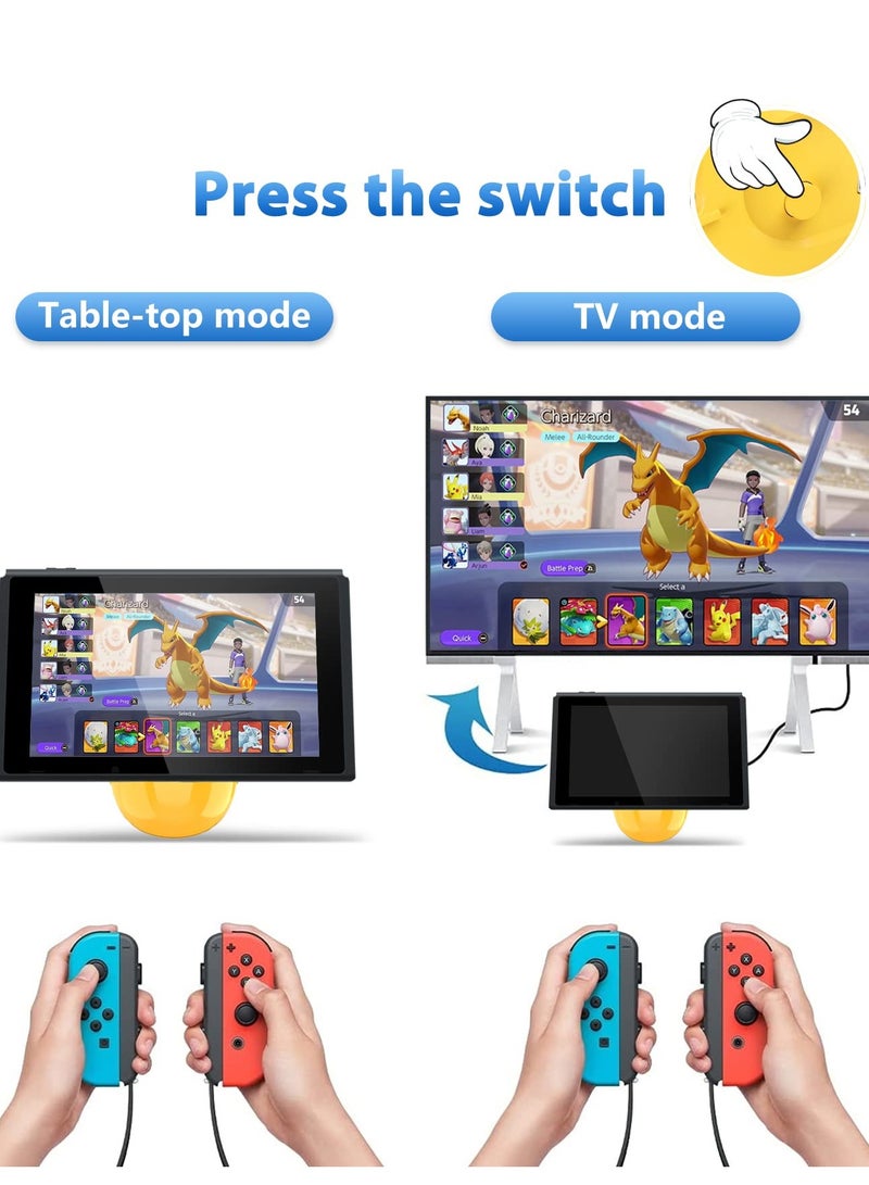 SOLARAE Docking Station for Nintendo Switch / Switch OLED, 4K HDMI TV Adapter Portable for Switch Dock, Replacement Charging Dock with 2 USB 3.0 Port - Image 2