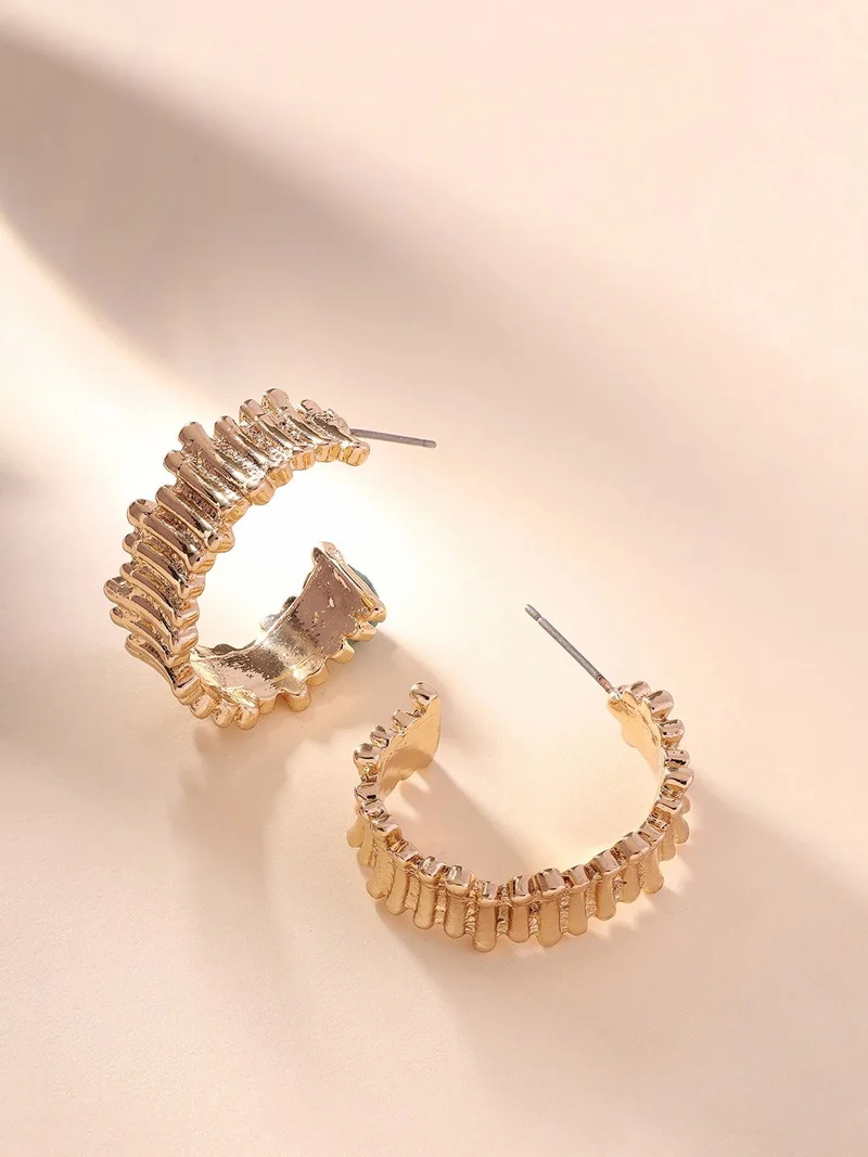 Priyaasi Contemporary Half Hoop Earrings