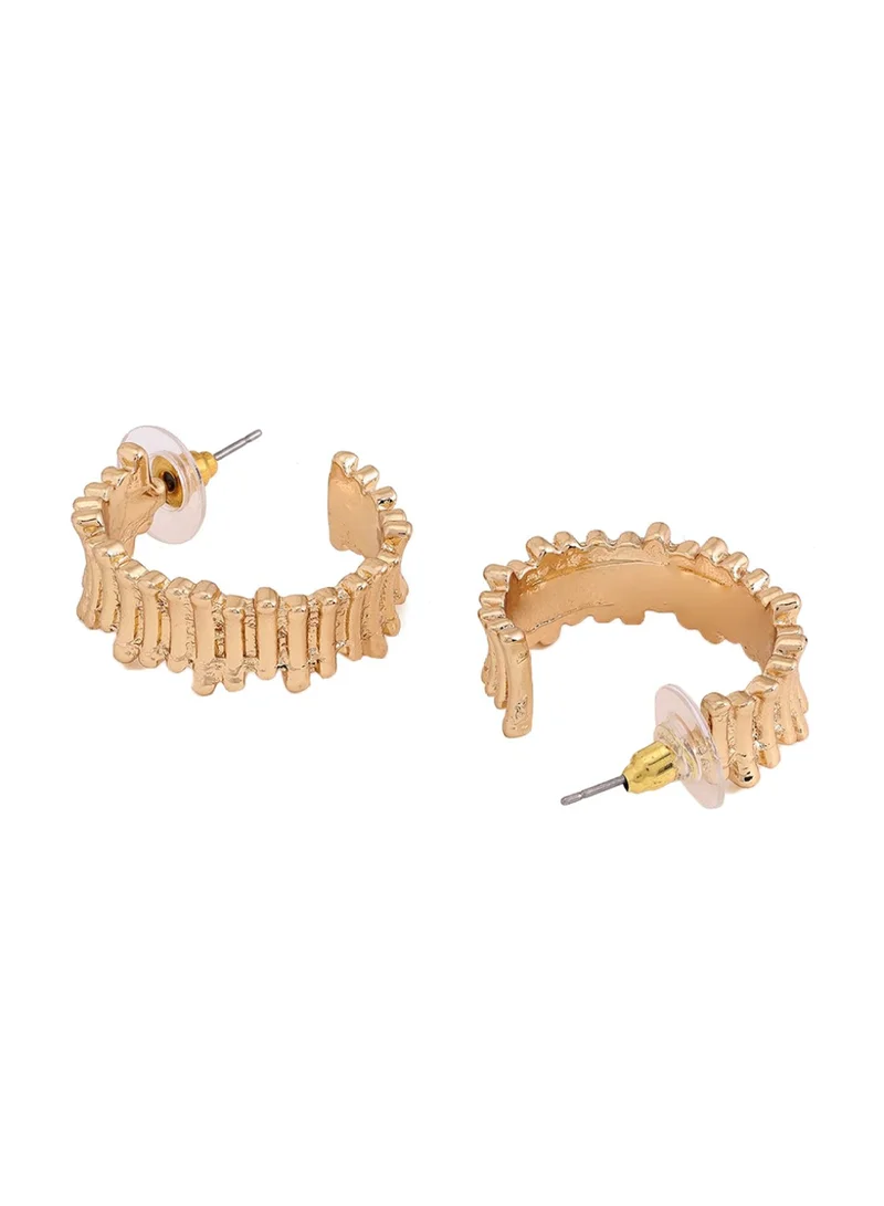 Priyaasi Contemporary Half Hoop Earrings