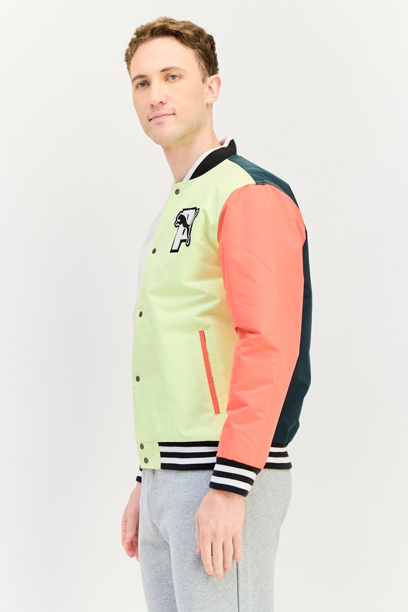 PUMA جاكيت خارجي طويل الأكمام للرجال، متعدد الألوان - Image 4