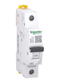 Schneider Electric Schneider Electric Miniature Circuit Breaker (Mcb), Acti9 Ik60N, 1P, 63A, C Curve, 6000A (Iec/En 60898-1)  - Image 2