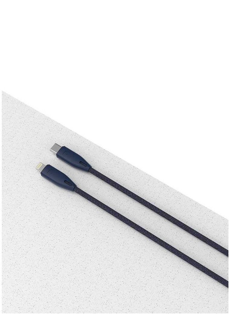 Powerology - USB-C to Lightning Cable 2M - Blue - Image 1