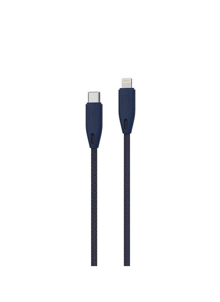 Powerology - USB-C to Lightning Cable 2M - Blue - Image 1