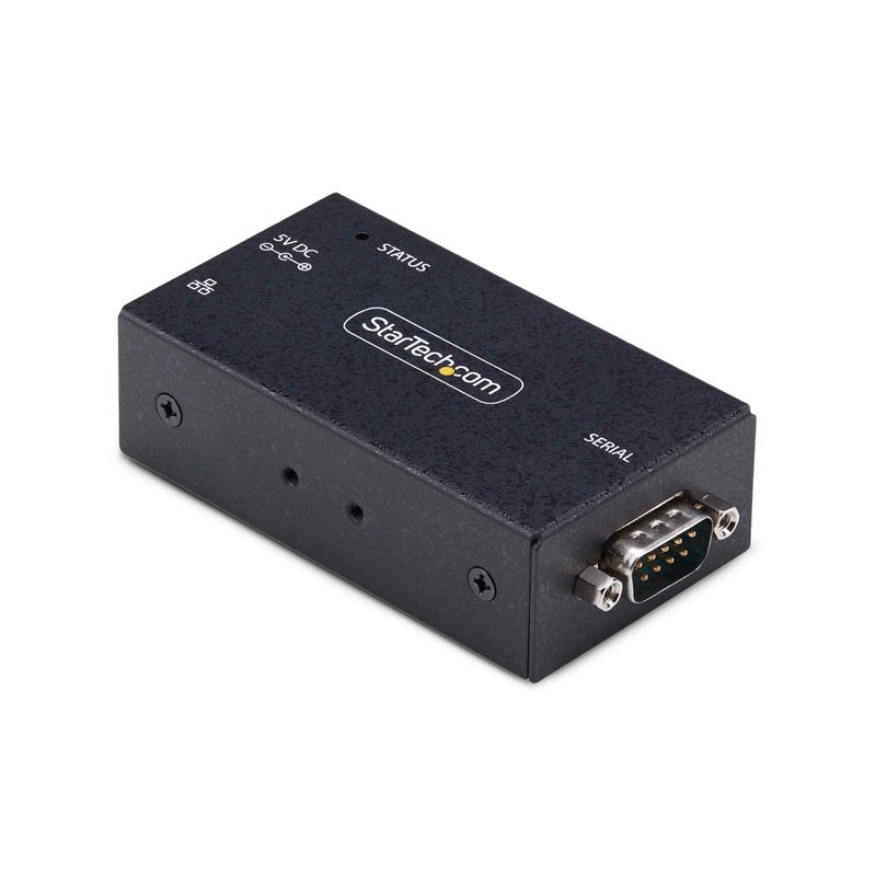 Startech.com StarTechcom 1Port Serial to Ethernet Adapter IP Serial Device Server for Remote RS232 Devices WallDIN Rail LAN to DB9 TAA - Image 2
