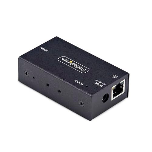 Startech.com StarTechcom 1Port Serial to Ethernet Adapter IP Serial Device Server for Remote RS232 Devices WallDIN Rail LAN to DB9 TAA - Image 3