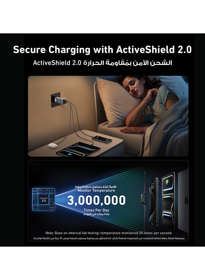 Prime 100W USB C Charger, 3-Port Foldable and Compact GaN Charger, For MacBook Pro/Air, iPad Pro, iPhone 17/16 Series, Galaxy S24/S23, Huawei, Pixelbook, Apple Watch, Xiaomi, Vivo and More - Image 4