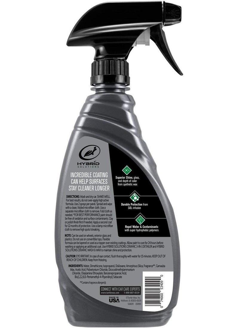 TurtleWax Ceramic Car Shine Spray – Protective Coating for Long-Lasting Gloss, Dirt & Water Resistance – 473ml  - Image 2