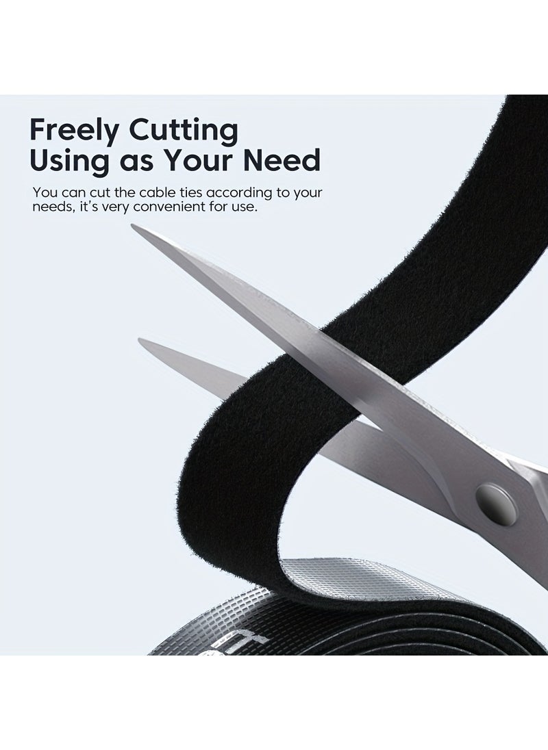 toocki 5m Cable Organizer Winder Management Under Dest Free Cut Wire Cord Management Organizers For IPhone Xiaomi Poco Cables  - Image 2