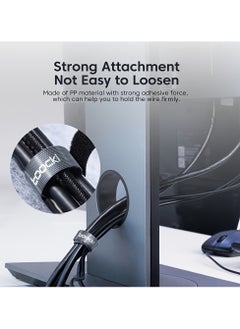 toocki 5m Cable Organizer Winder Management Under Dest Free Cut Wire Cord Management Organizers For IPhone Xiaomi Poco Cables  - Image 4