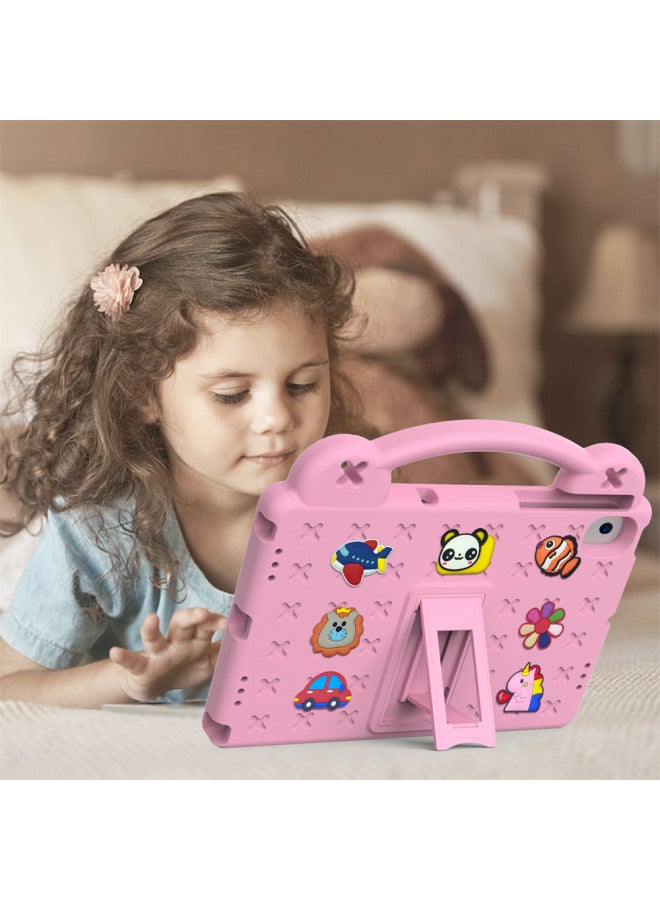 Suitable For Samsung Tablet Protective Shell A7liteA8A9plusS6liteT290 Foam Portable Drop-resistant Bracket-Color:Yellow➕shoulder Strap-Applicable Model:A (8.0“)T290/T295