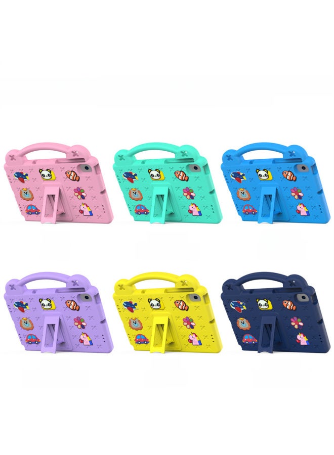 Suitable For Samsung Tablet Protective Shell A7liteA8A9plusS6liteT290 Foam Portable Drop-resistant Bracket-Color:Yellow➕shoulder Strap-Applicable Model:A (8.0“)T290/T295
