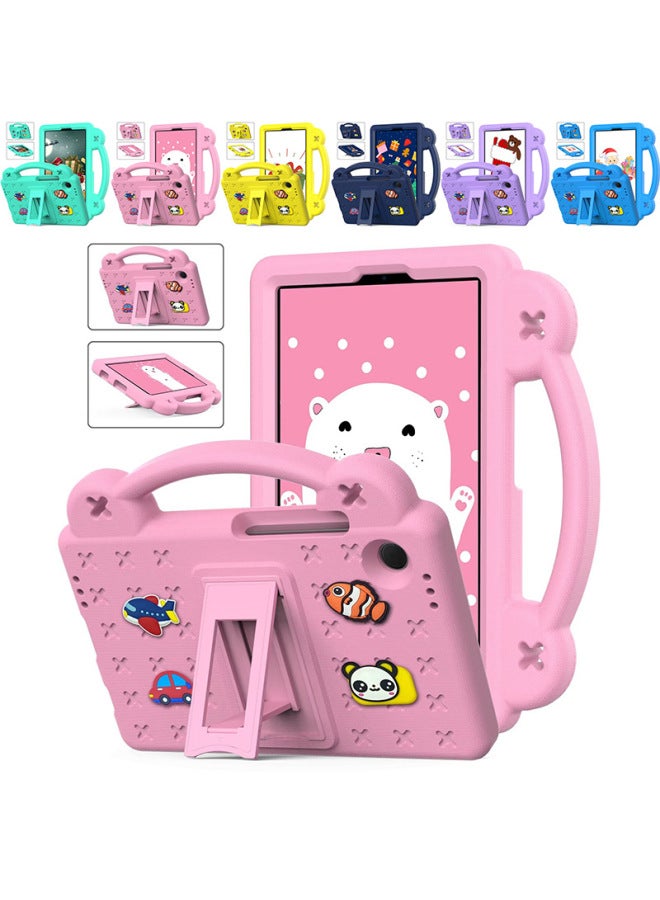 Suitable For Samsung Tablet Protective Shell A7liteA8A9plusS6liteT290 Foam Portable Drop-resistant Bracket-Color:Yellow➕shoulder Strap-Applicable Model:A (8.0“)T290/T295