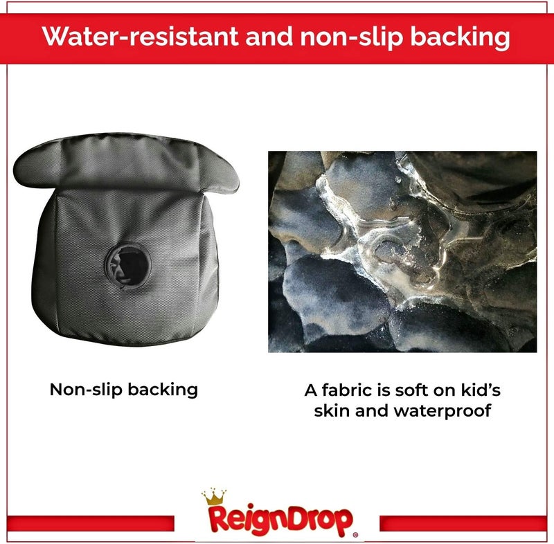 ReignDrop وسادة حماية مقعد السيارة من رين دروب للأطفال أثناء التدريب على استخدام المرحاض، وسادة مقاومة للماء، بطانة قابلة لإعادة الاستخدام، خارجية من المخمل الناعم، خلفية غير قابلة للانزلاق، مع حقيبة غسيل، قابلة للغسل في الغسالة - Image 2