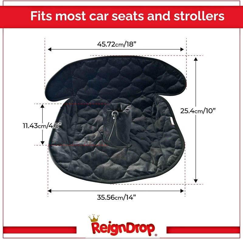 ReignDrop وسادة حماية مقعد السيارة من رين دروب للأطفال أثناء التدريب على استخدام المرحاض، وسادة مقاومة للماء، بطانة قابلة لإعادة الاستخدام، خارجية من المخمل الناعم، خلفية غير قابلة للانزلاق، مع حقيبة غسيل، قابلة للغسل في الغسالة - Image 5